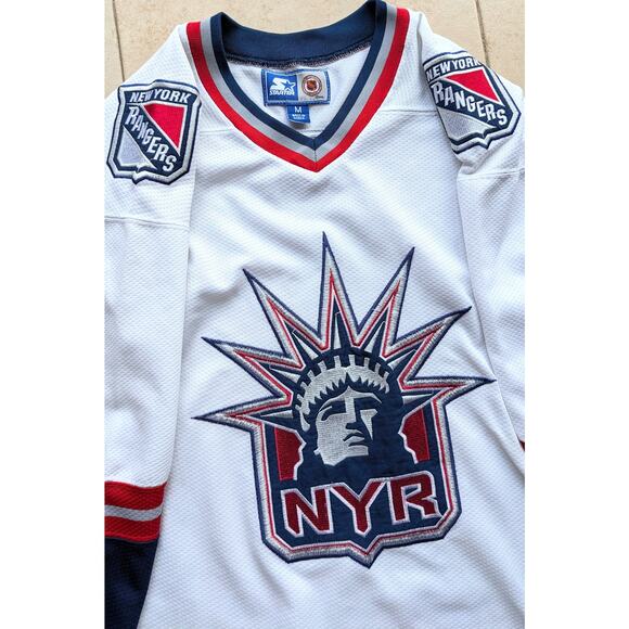 STARTER Other - New York Rangers 1998-99 STARTER jersey White Liberty Alt M NHL hockey vintage